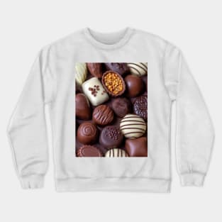 Assortment of fancy chocolates Crewneck Sweatshirt